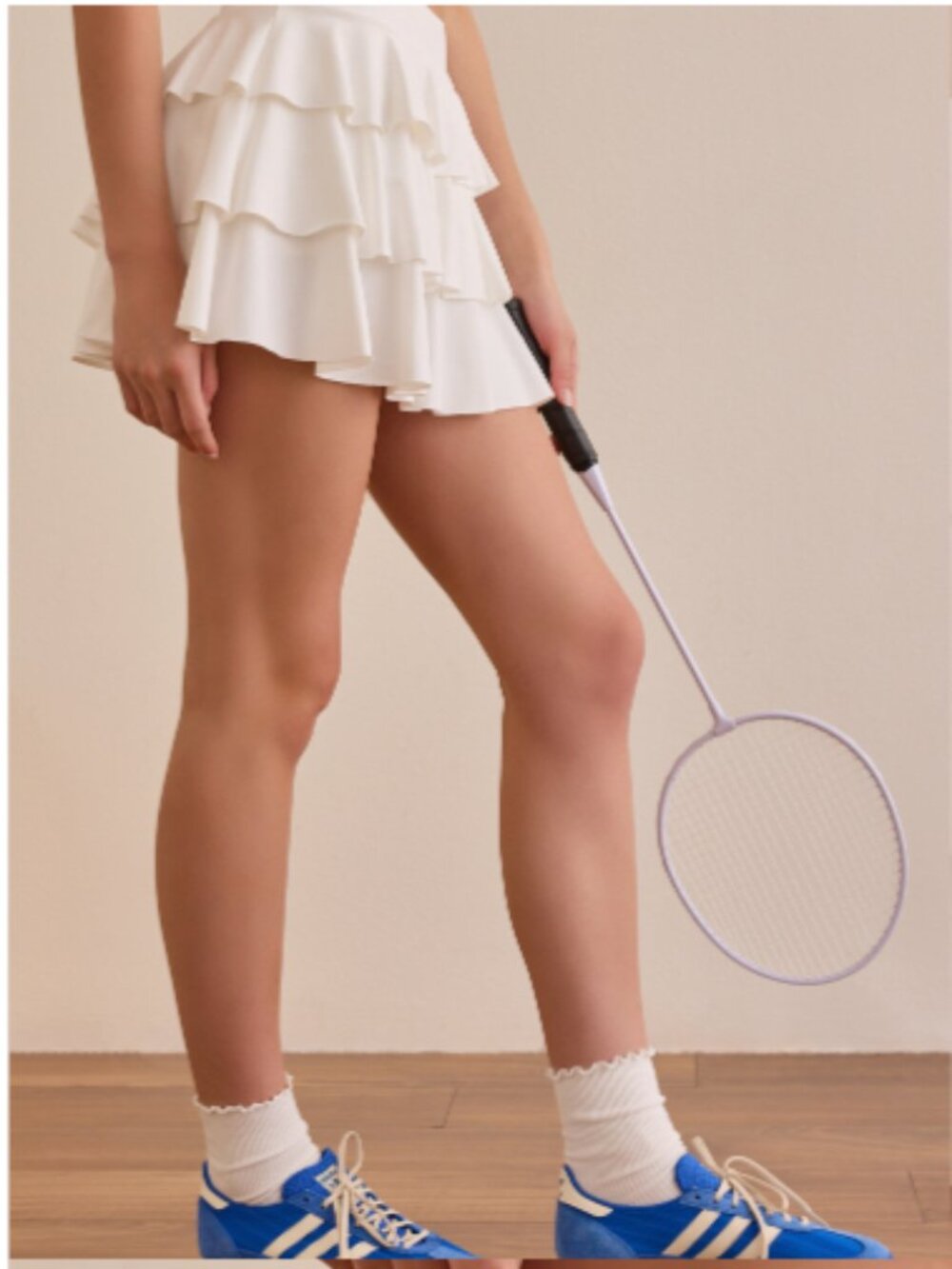Altar'd State Rally Ruffle Mini Skort White NEW - Picture 4 of 5